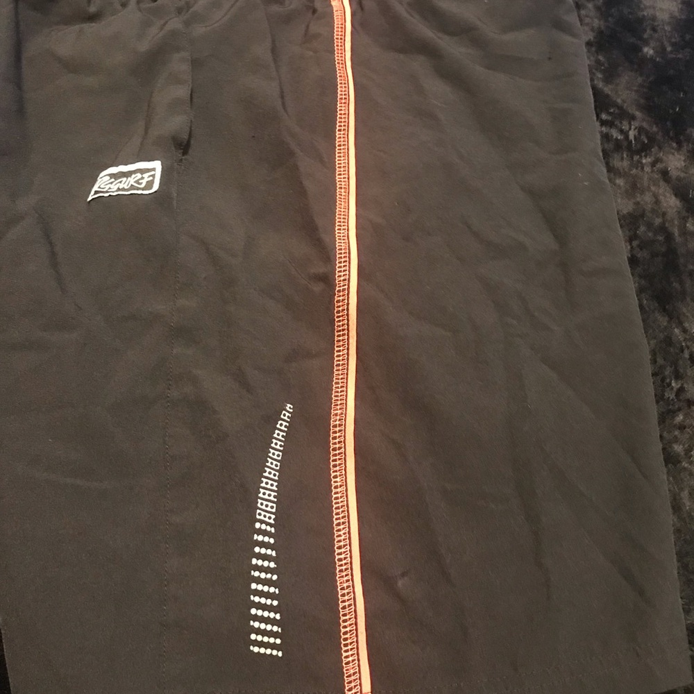 Black and Hot pinkTrack Shorts